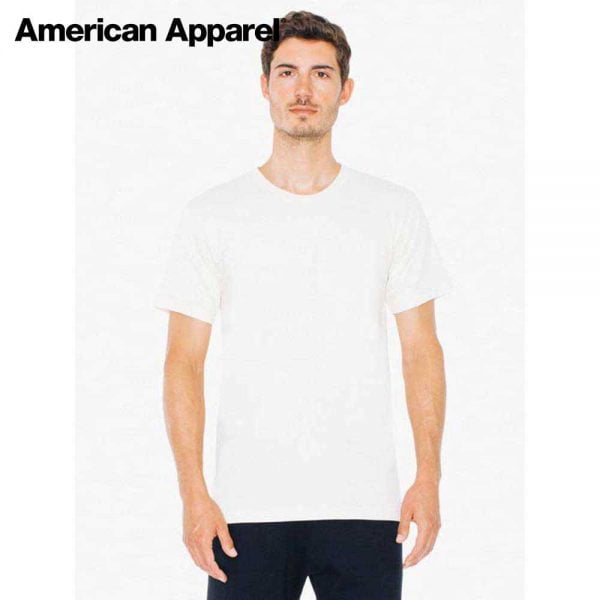 American Apparel 2001ORGW Organic Fine Jersey T-Shirt (US Size)
