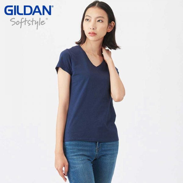 Gildan 63V00L SoftStyle Ladies V-Neck T-Shirt
