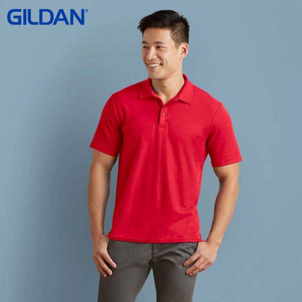 Gildan 73800 Adult Blended Ring Spun DP Polo Shirt