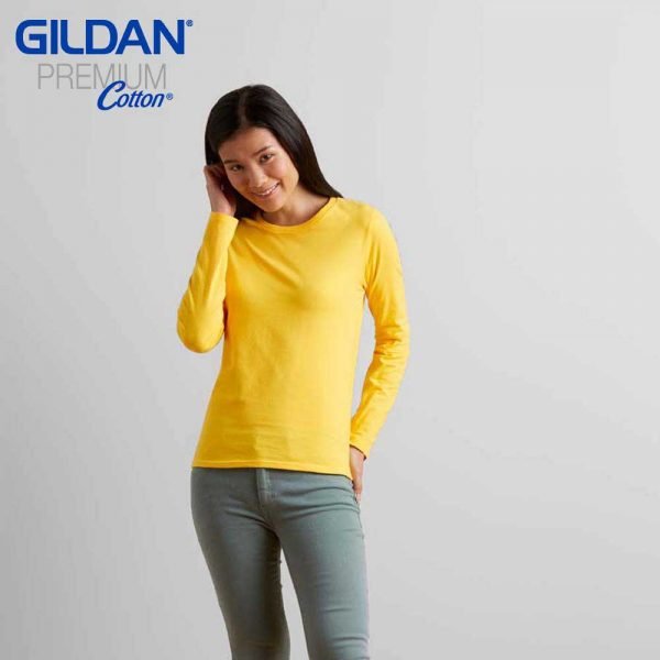 Gildan 76400L Ladies Ringspun Long Sleeve T-Shirt