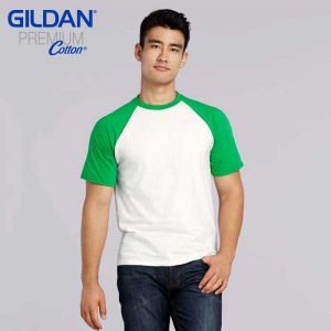 Gildan 76500 Premium Cotton Adult Ringspun Raglan T-Shirt