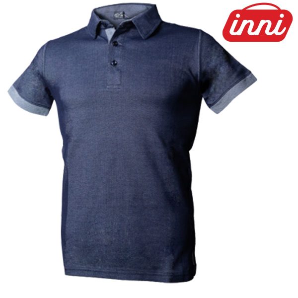 INNIMR 1NH09 Two-Tone Pique Dry-Fit Polo