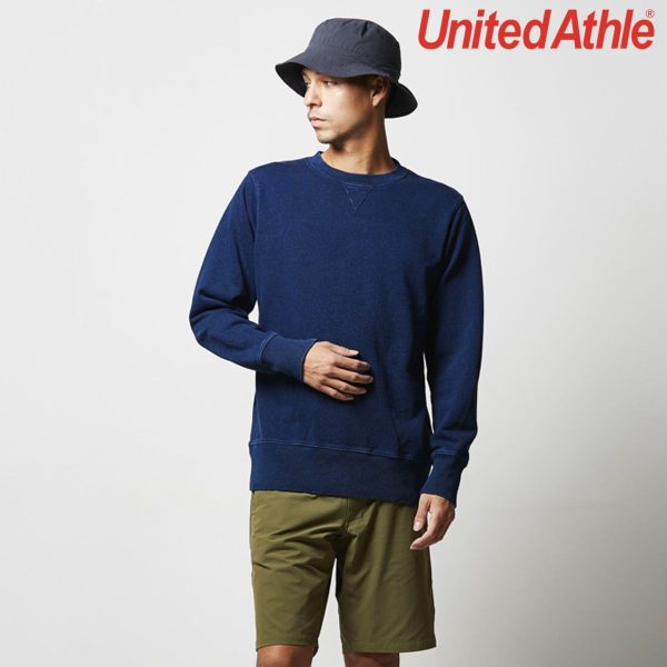 United Athle 3906-01 12.2 oz Indigo Crewneck Sweatshirt