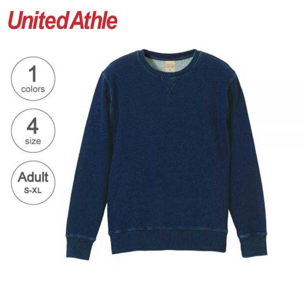United Athle 3906-01 Adult Indigo Crewneck Sweatshirt 3906-01 Indigo 745