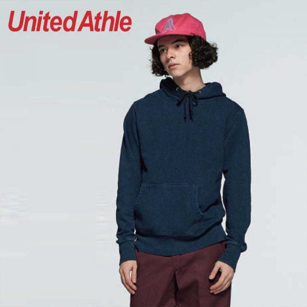 United Athle 3907-01 Adult Indigo Hooded Sweatshirt 3907-01 Indigo 745