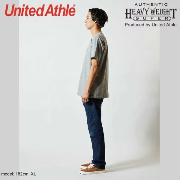 United Athle 4253-01 7.1oz Heavyweight Adult Cotton Pocket T-shirt