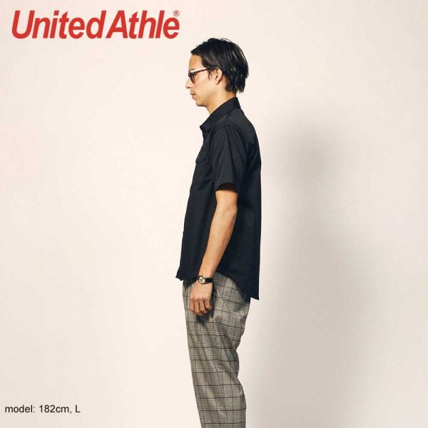 United Athle 1772-01 T/C Short Sleeve Pocket Work Shirt