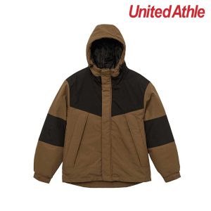 United Athle 7499 Windproof Hooded Jacket - Coyote Brown/Black