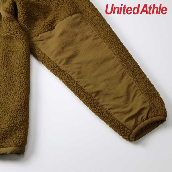 United Athle 7495-01 Sheepbore Fleece Stand Jacket - Coyote Brown