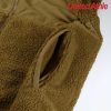 United Athle 7495-01 Sheepbore Fleece Stand Jacket - Coyote Brown