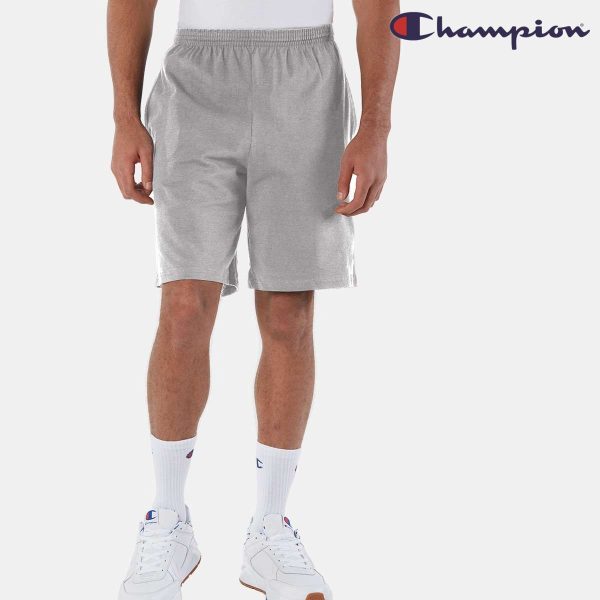 Champion 8180 9-Inch Inseam Cotton Jersey Shorts with Pockets (US Size)