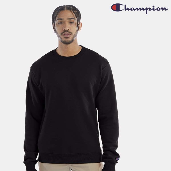 Champion S600 Powerblend Crewneck Sweatshirt - Black