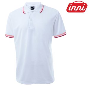 INNIMR 3NH05 4.3oz Bright Grid Dry-Fit Ladies POLO Shirt