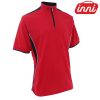 INNIMR 8NH01 4.3oz Contrast Color Zipper Polo Shirt (Unisex Stand Collar)