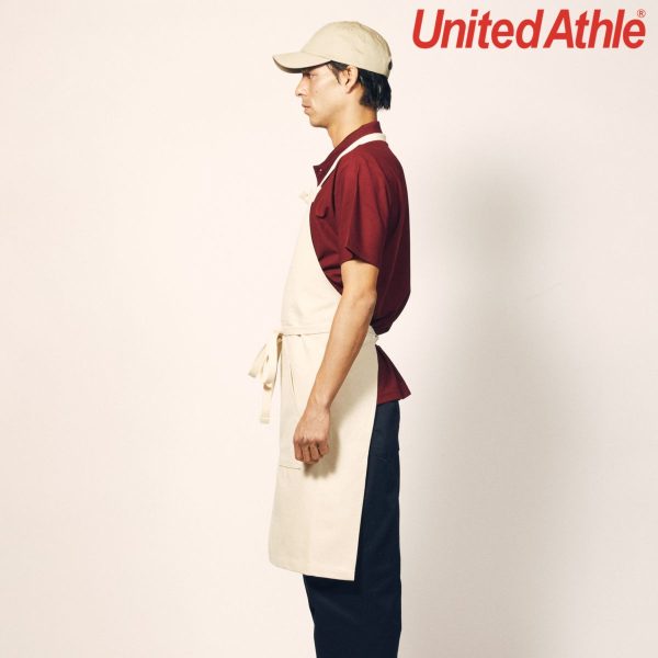 United Athle 1385-01 Washed Canvas and Twill Apron (Loop Type)
