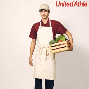 United Athle 1385-01 Washed Canvas and Twill Apron (Loop Type)