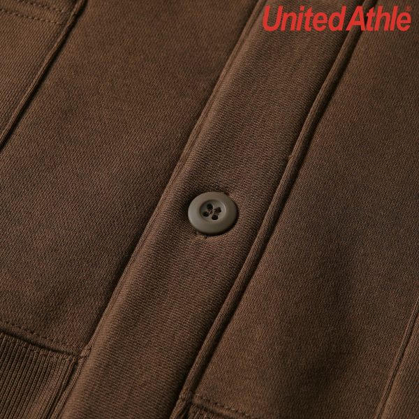 United Athle 5790-01 10.0oz T/C Loose Fit Sweat Cardigan