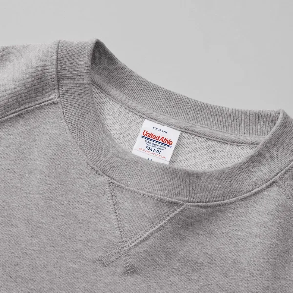 United Athle 5242-01 10.0oz French Terry Raglan Sleeve Crewneck Sweatshirt