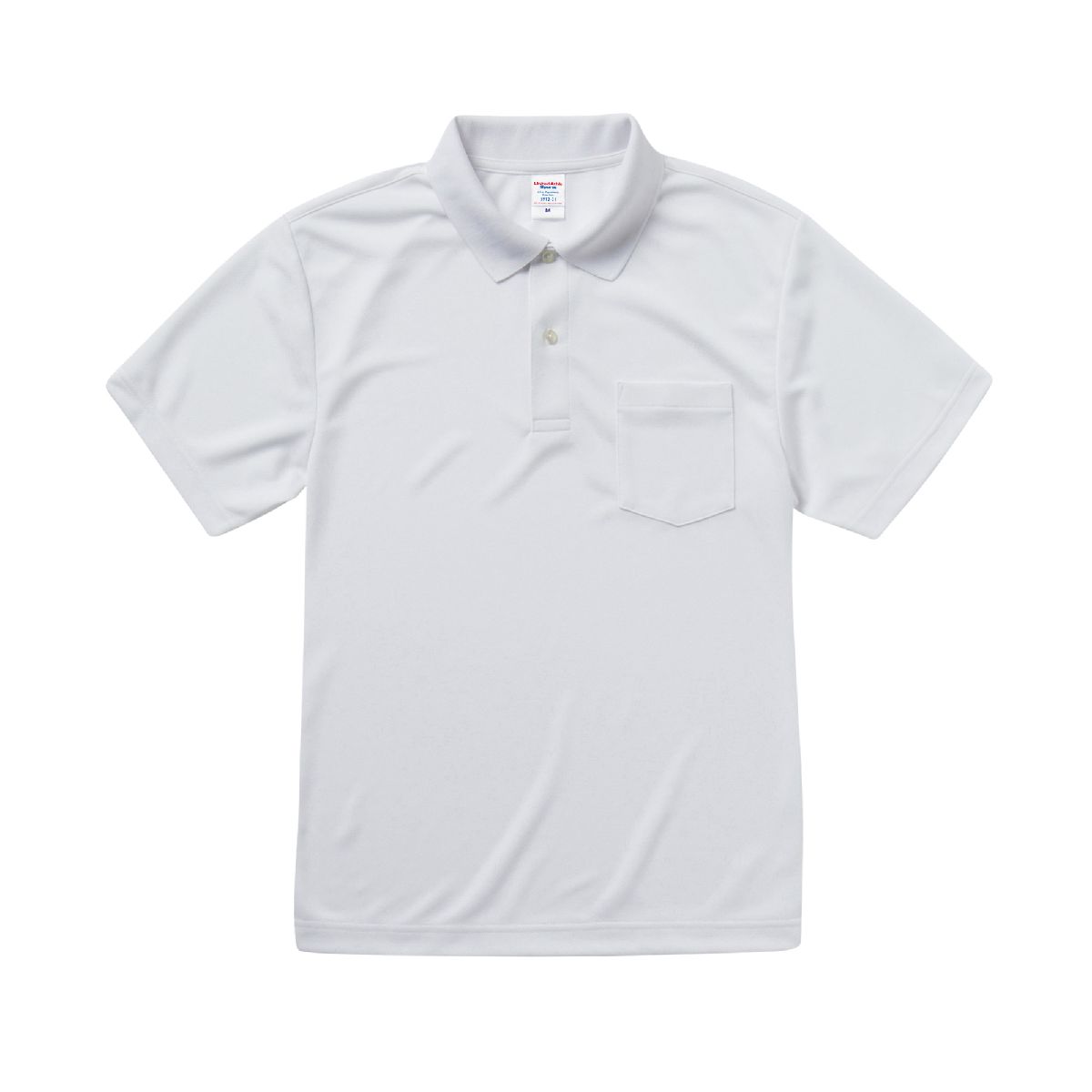 United Athle 5912-01 4.1oz Dry Athletic Pocket Polo Shirt 9 United Athle 5912-01 White 0001 Size:4XL