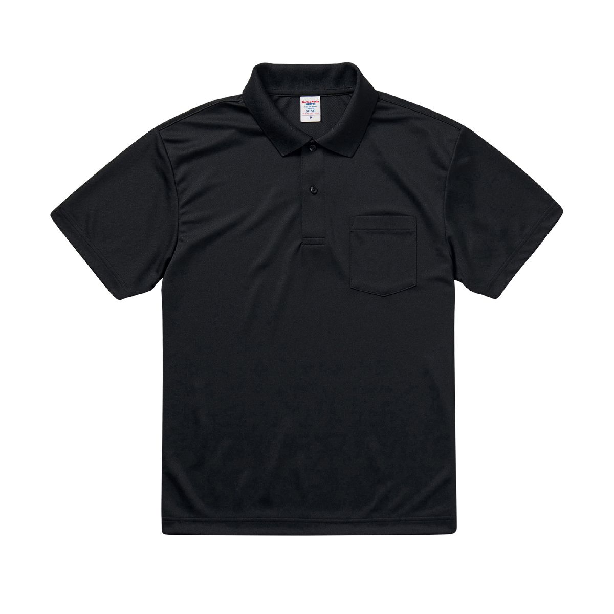 United Athle 5912-01 4.1oz Dry Athletic Pocket Polo Shirt 8 United Athle 5912-01 Black 0002 Size:4XL
