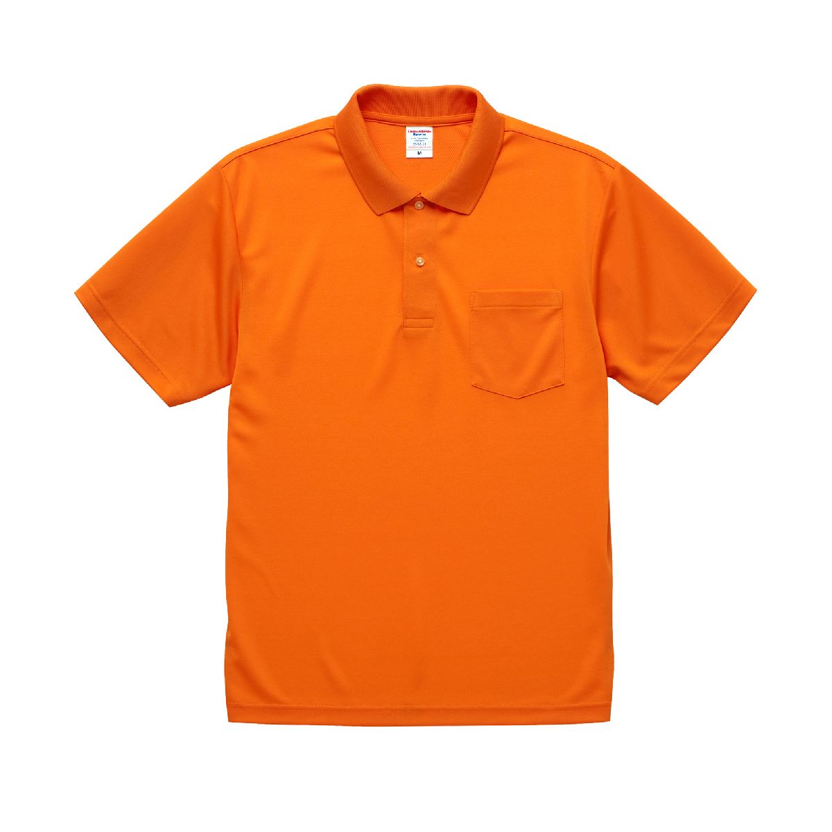United Athle 5912-01 4.1oz Dry Athletic Pocket Polo Shirt 6 United Athle 5912-01 Orange 0064 Size:4XL