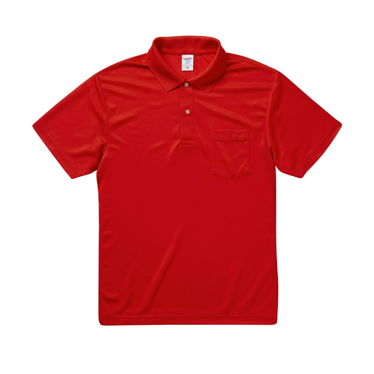 United Athle 5912-01 4.1oz Dry Athletic Pocket Polo Shirt 7 United Athle 5912-01 Red 0069 Size:4XL