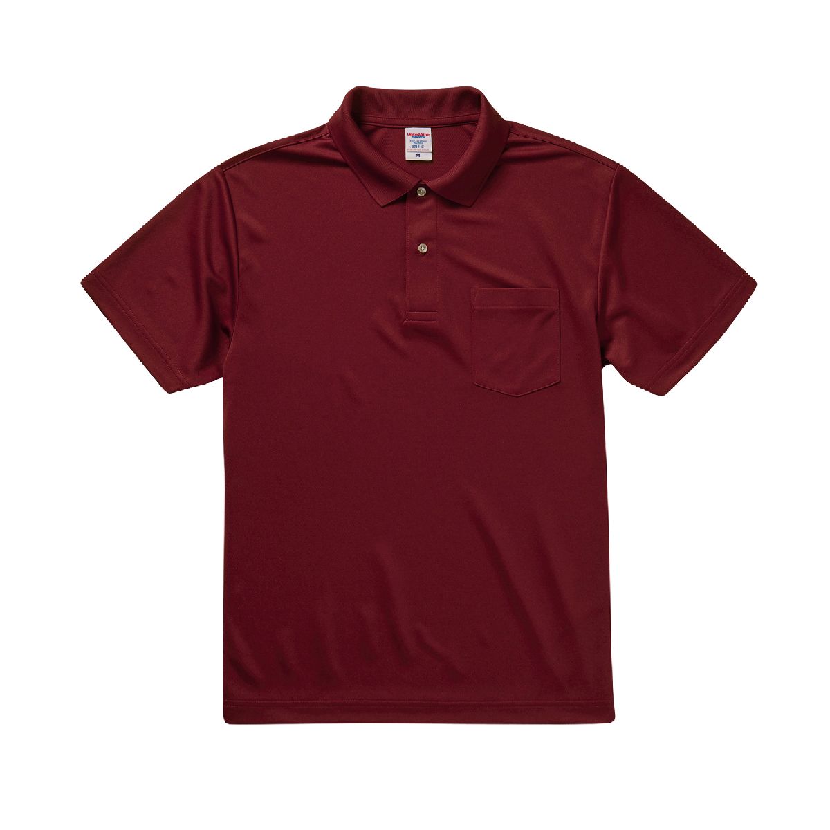 United Athle 5912-01 4.1oz Dry Athletic Pocket Polo Shirt 5 United Athle 5912-01 Maroon 0072 Size:4XL