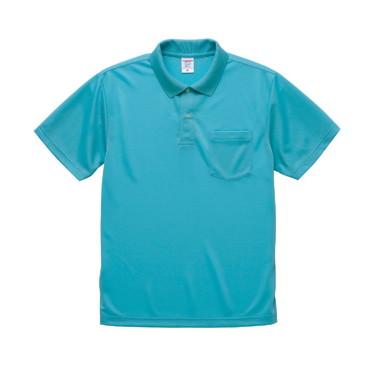United Athle 5912-01 4.1oz Dry Athletic Pocket Polo Shirt 3 United Athle 5912-01 Turquoise Blue 0538 Size:4XL