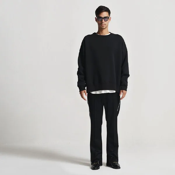 United Athle 5627-01 10.0oz T/C Oversided Crewneck Sweatshirt (Fleece Lining)