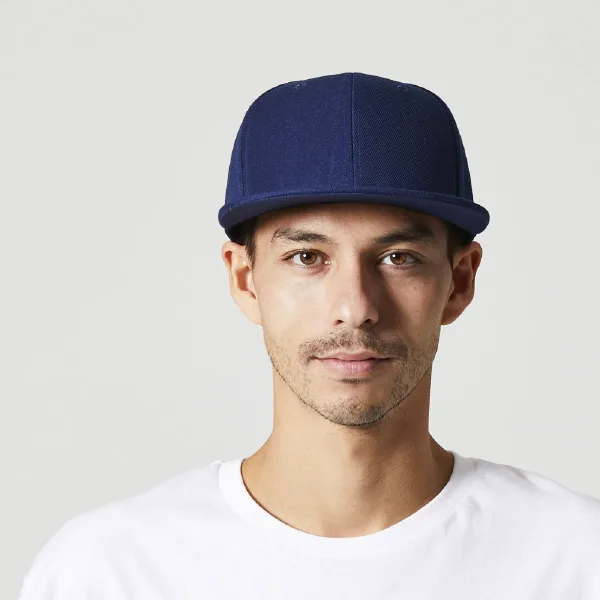 United Athle 9664-01 Flat Visor Snapback Cap
