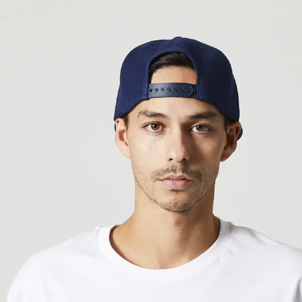 United Athle 9664-01 Flat Visor Snapback Cap - Image 3