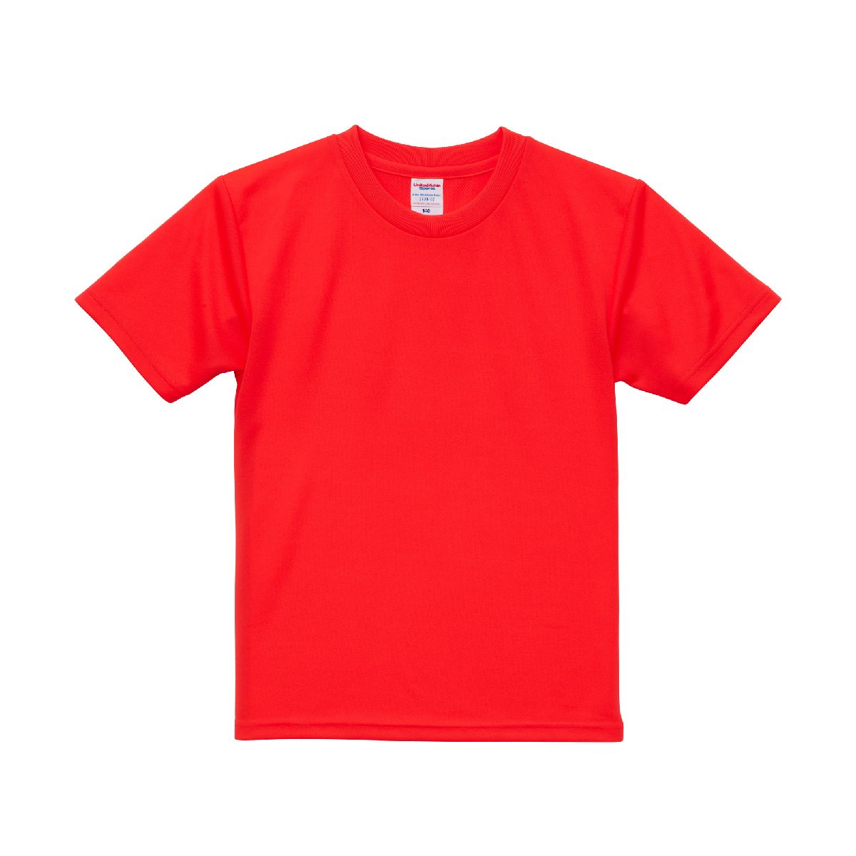 United Athle 5900-02 4.1oz Kids Dry Athletic T-shirt 10 United Athle 5900-02 Fluorescent Orange 0113 Size:160