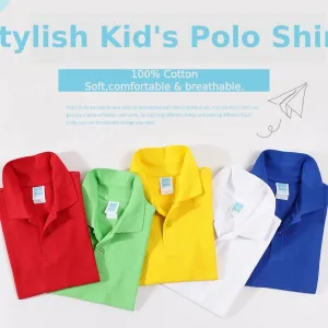 Blank King 1AC03-B 220g Kid's Cotton Polo Shirt