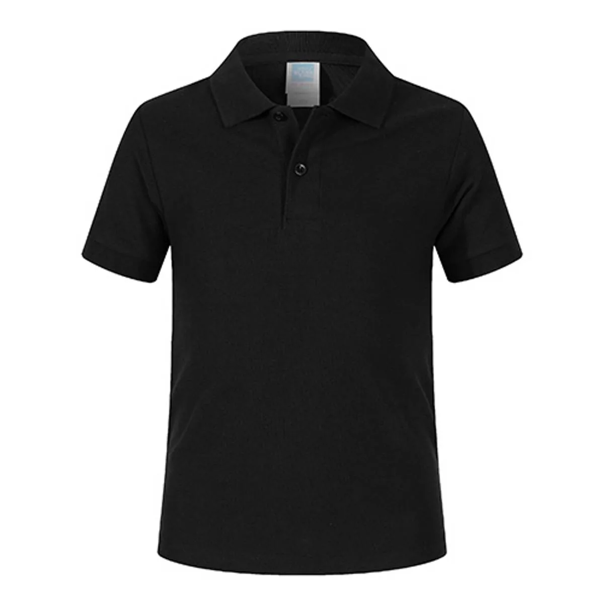 Blank King 1AC03-B 220g Kid's Cotton Polo Shirt 15 Blank King 1AC03-B Black 007Size:150