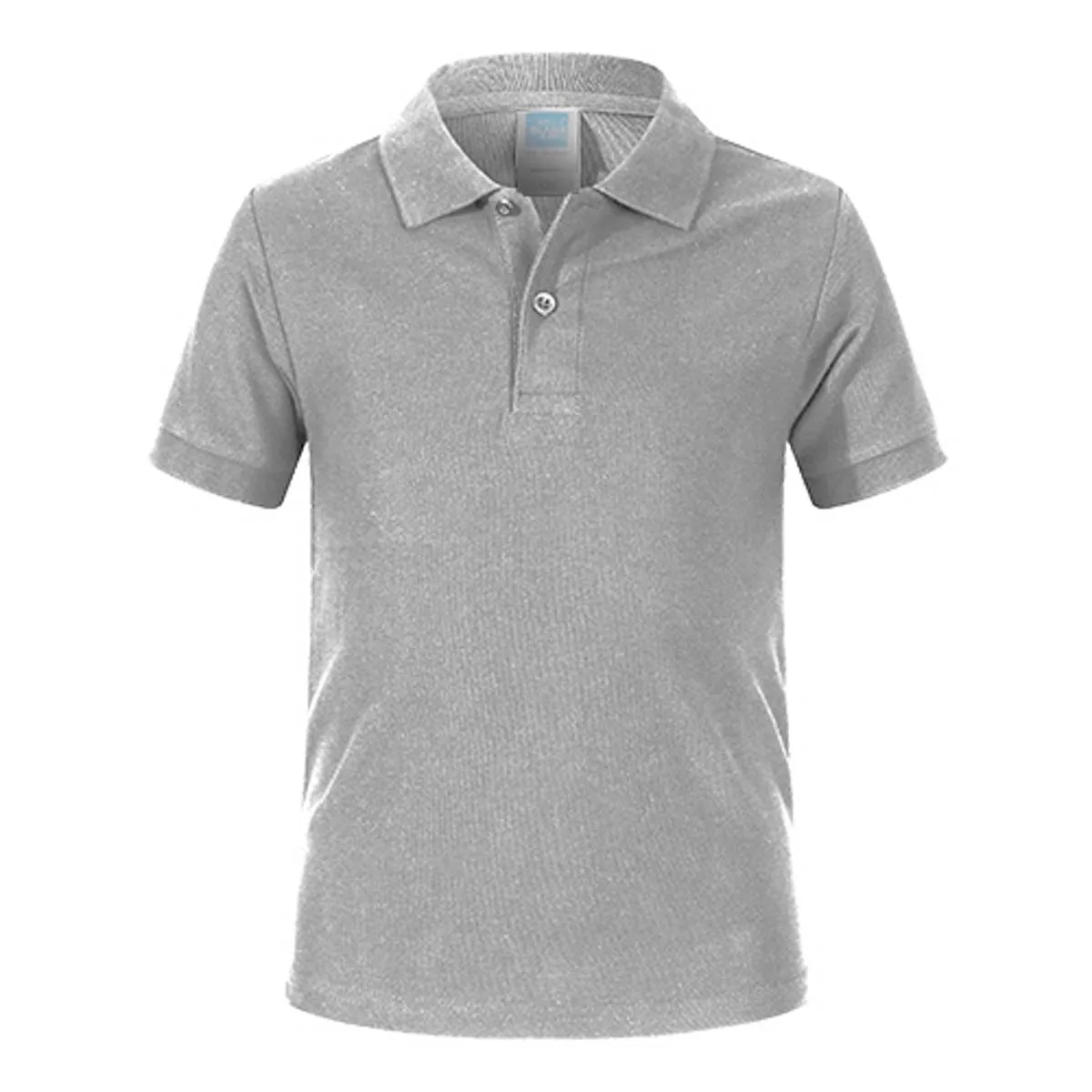 Blank King 1AC03-B 220g Kid's Cotton Polo Shirt 16 Blank King 1AC03-B Sport Grey 014Size:150