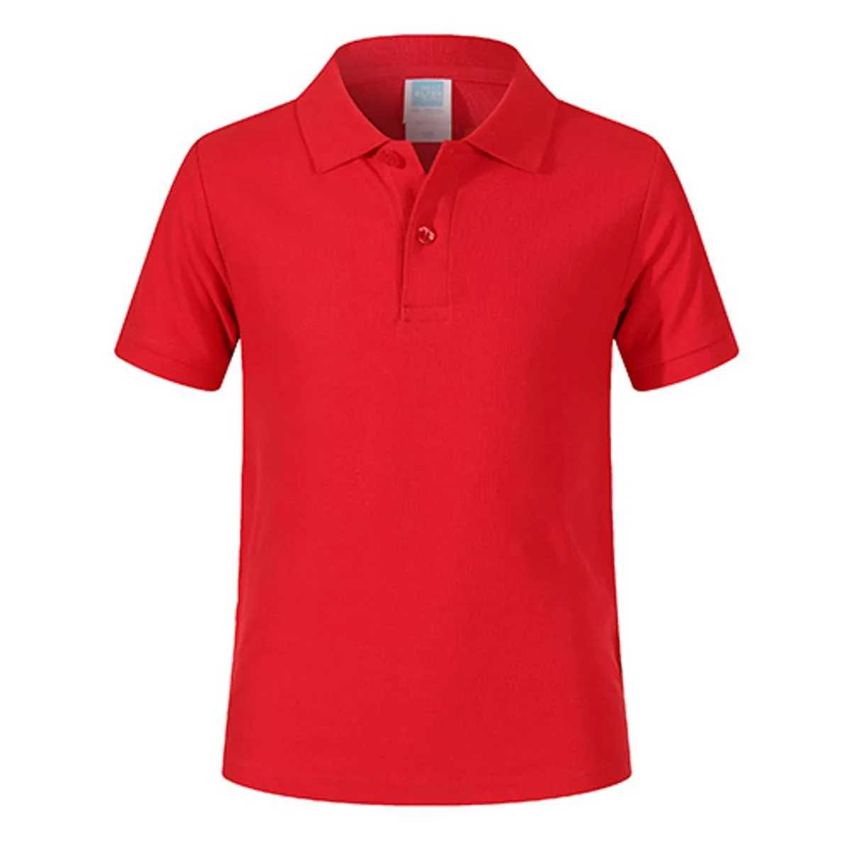 Blank King 1AC03-B 220g Kid's Cotton Polo Shirt 13 Blank King 1AC03-B Red 030Size:150