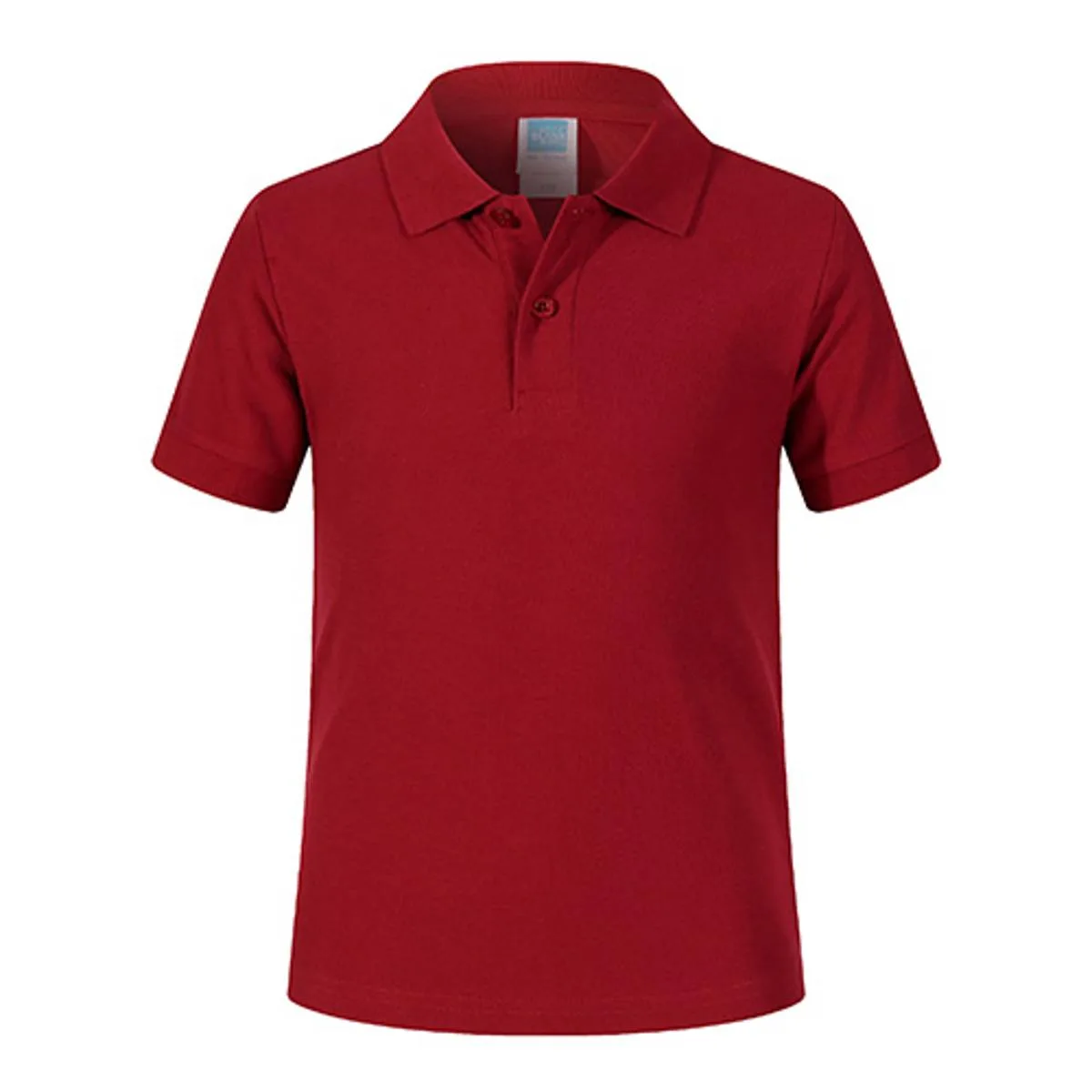 Blank King 1AC03-B 220g Kid's Cotton Polo Shirt 12 Blank King 1AC03-B Maroon 032Size:150