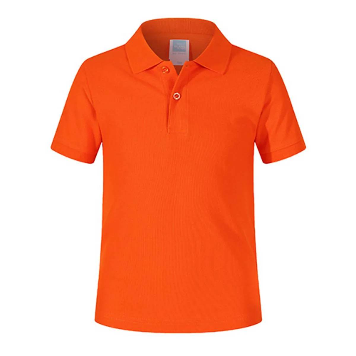Blank King 1AC03-B 220g Kid's Cotton Polo Shirt 10 Blank King 1AC03-B Orange 047Size:150