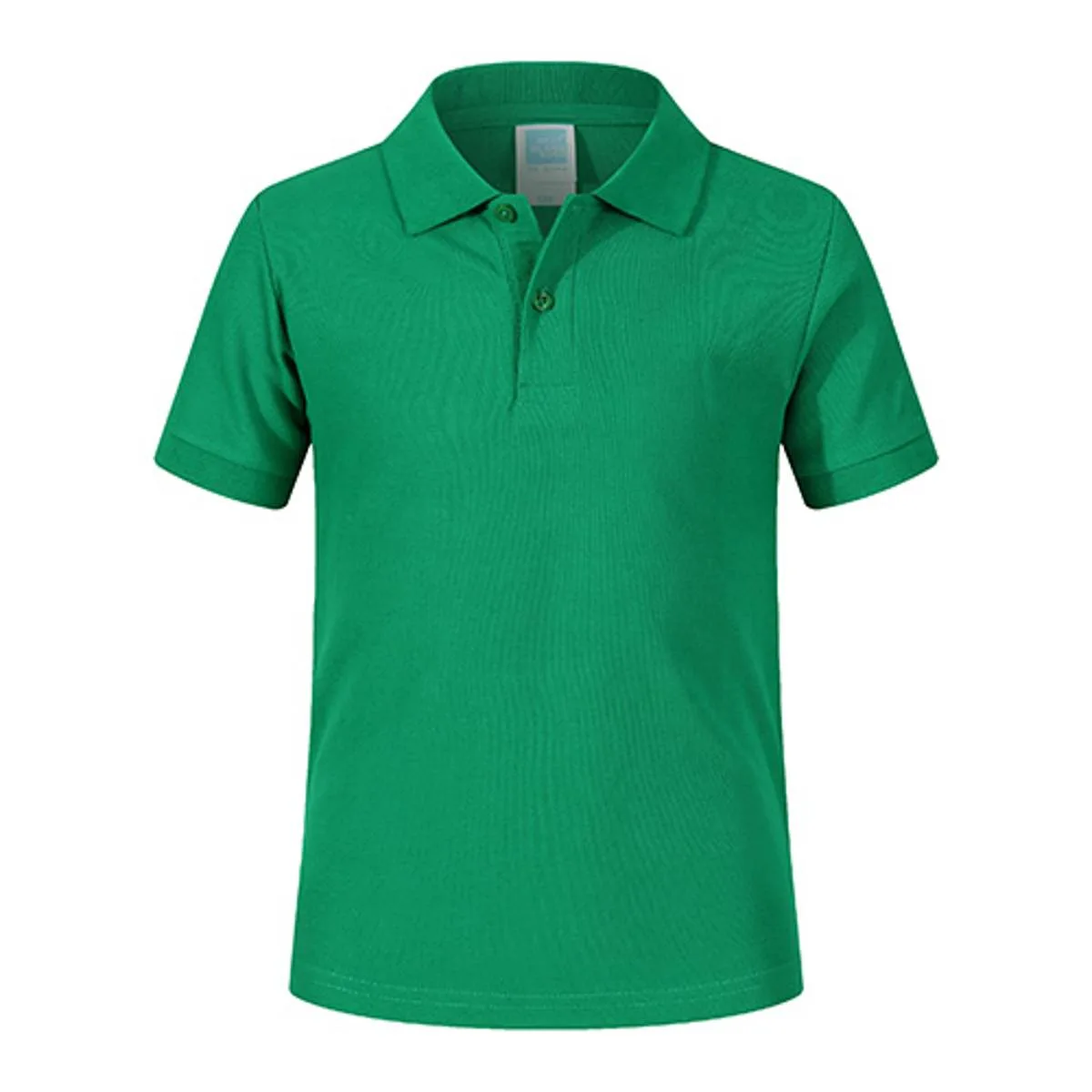 Blank King 1AC03-B 220g Kid's Cotton Polo Shirt 7 Blank King 1AC03-B Green 064Size:150
