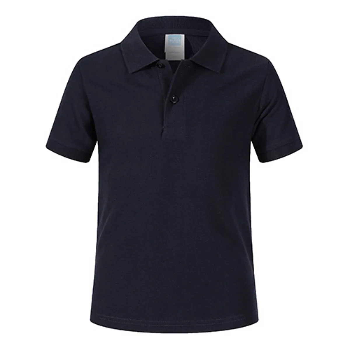 Blank King 1AC03-B 220g Kid's Cotton Polo Shirt 2 Blank King 1AC03-B Navy 099Size:150