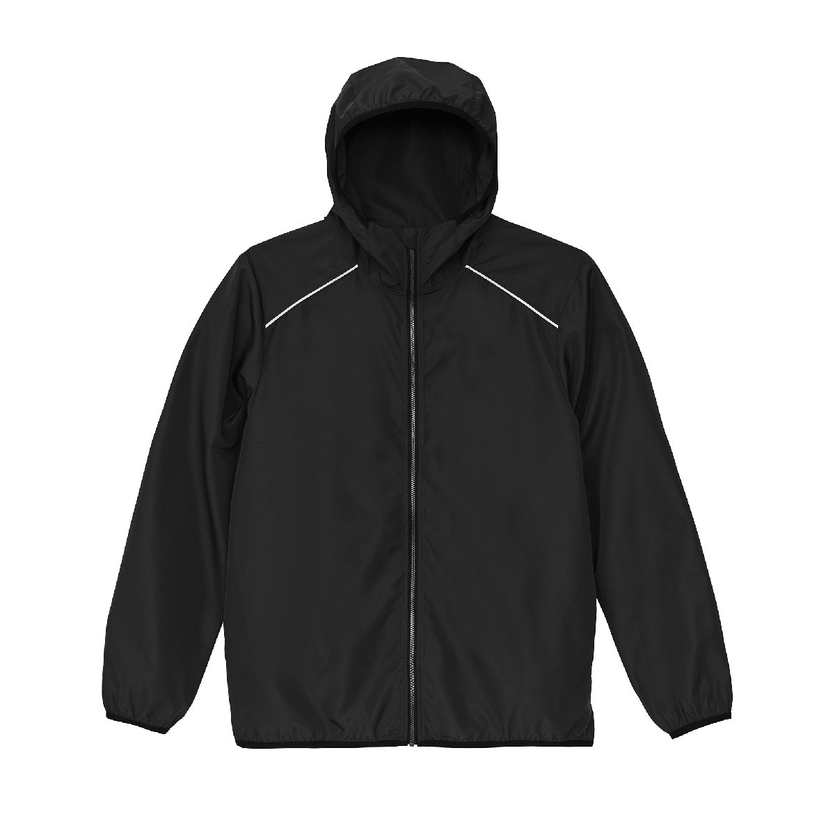 United Athle 7083-01 Eco-Shield Recycled Polyester Reflective FullZip Hoodie 4 United Athle 7083-01 Black 0002 Size:2XL