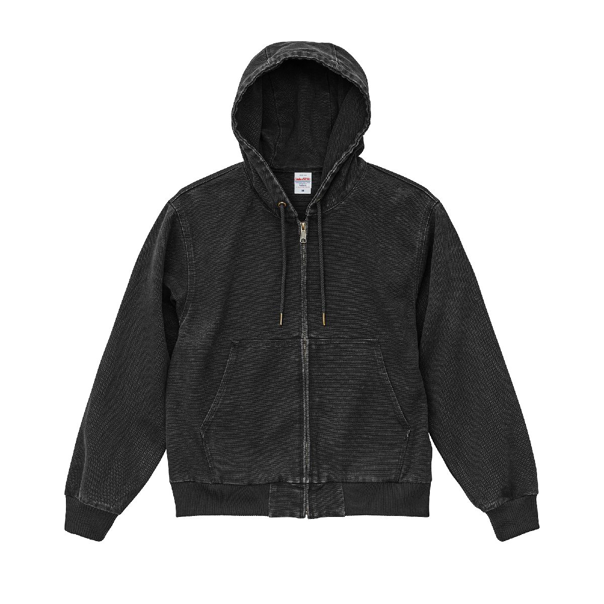 United Athle 7423-01 Duck Canvas Fade-Wash FullZip Hoodie 3 United Athle 7423-01 Faded Black 0959 Size:XL