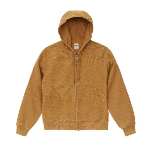 United Athle 7423-01 Duck Canvas Fade-Wash FullZip Hoodie