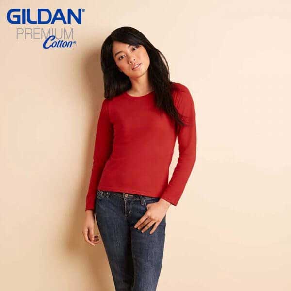 Gildan 76400L 女裝長袖 T恤