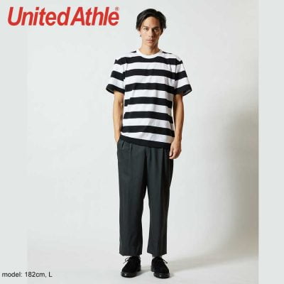 United Athle 5625-01 5.6oz 橫條紋T恤