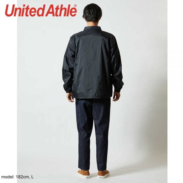 United Athle 7079 T/C Baseball Jacket - Black