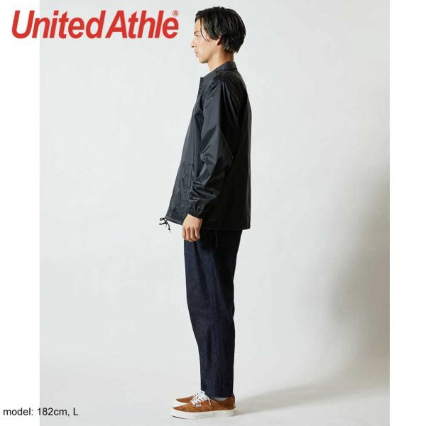 United Athle 7079 T/C Baseball Jacket - Black
