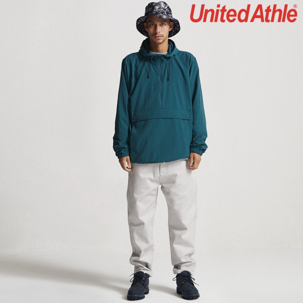 United Athle 7211-01 棉花狀尼龍連帽風褸