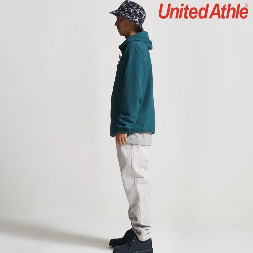 United Athle 7211-01 棉花狀尼龍連帽風褸