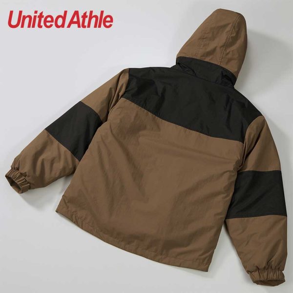 United Athle 7499-01 保曖機能防風連帽外套 - Coyote Brown/Black